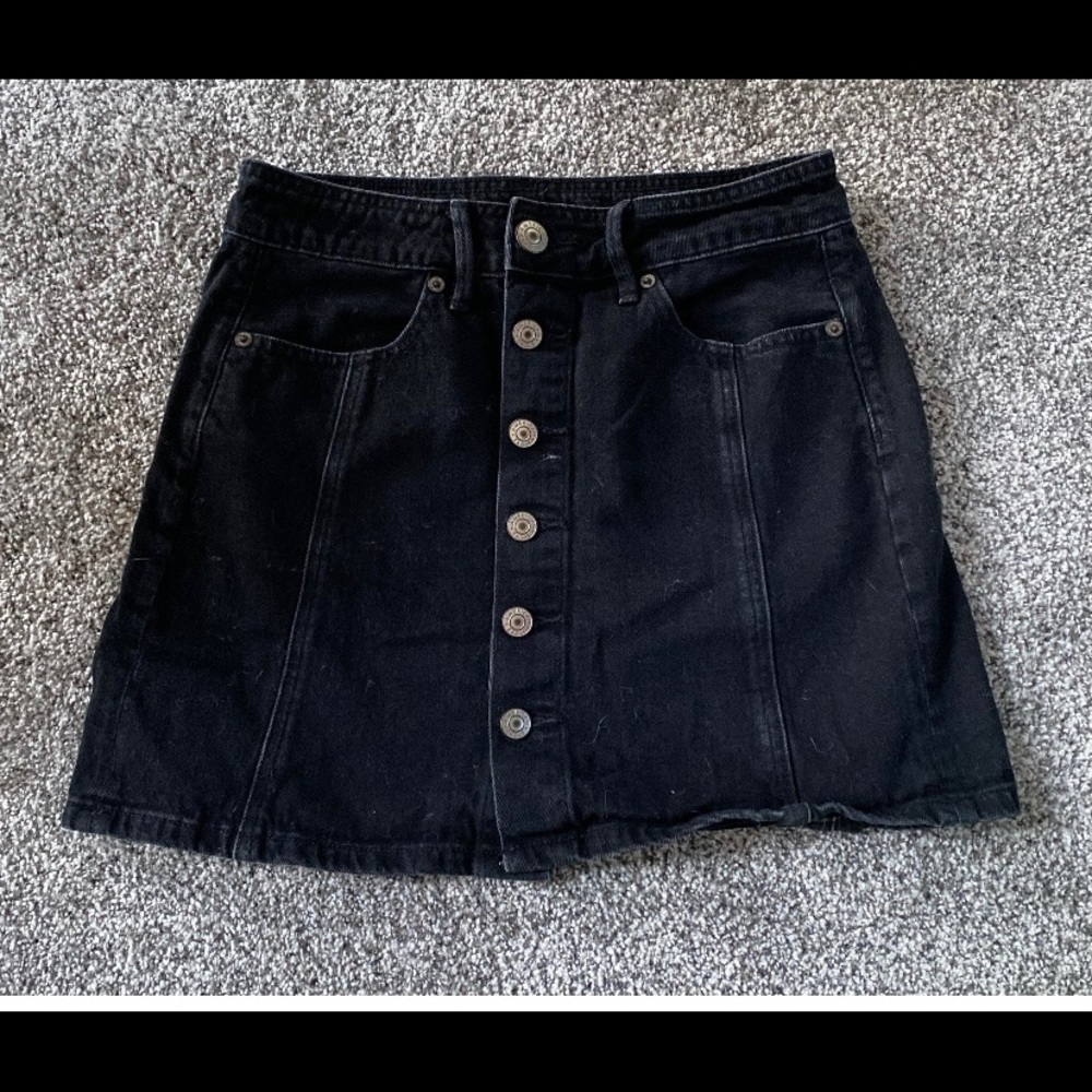 american eagle jean skirt